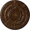 Ekena Millwork Dauphine Ceiling Medallion (Fits Canopies up to 13 1/4"), 33 7/8"OD x 1 3/8"P, Root Beer Crackle CM33DARBC - alternate 1